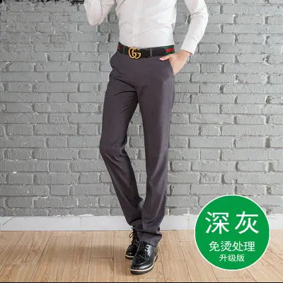 Men's Clothing Male Western-Style Trousers Slim Western-Style Trousers