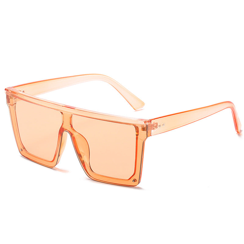 Square Oversized Big Flat Top High Quality Sunglasses UV Protection