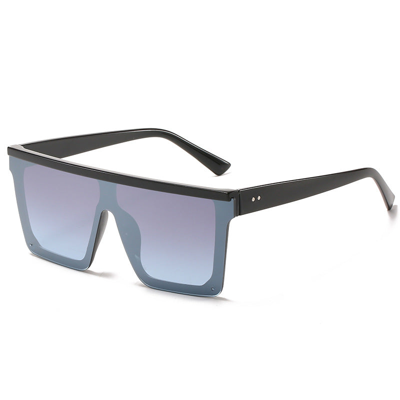 Square Oversized Big Flat Top High Quality Sunglasses UV Protection