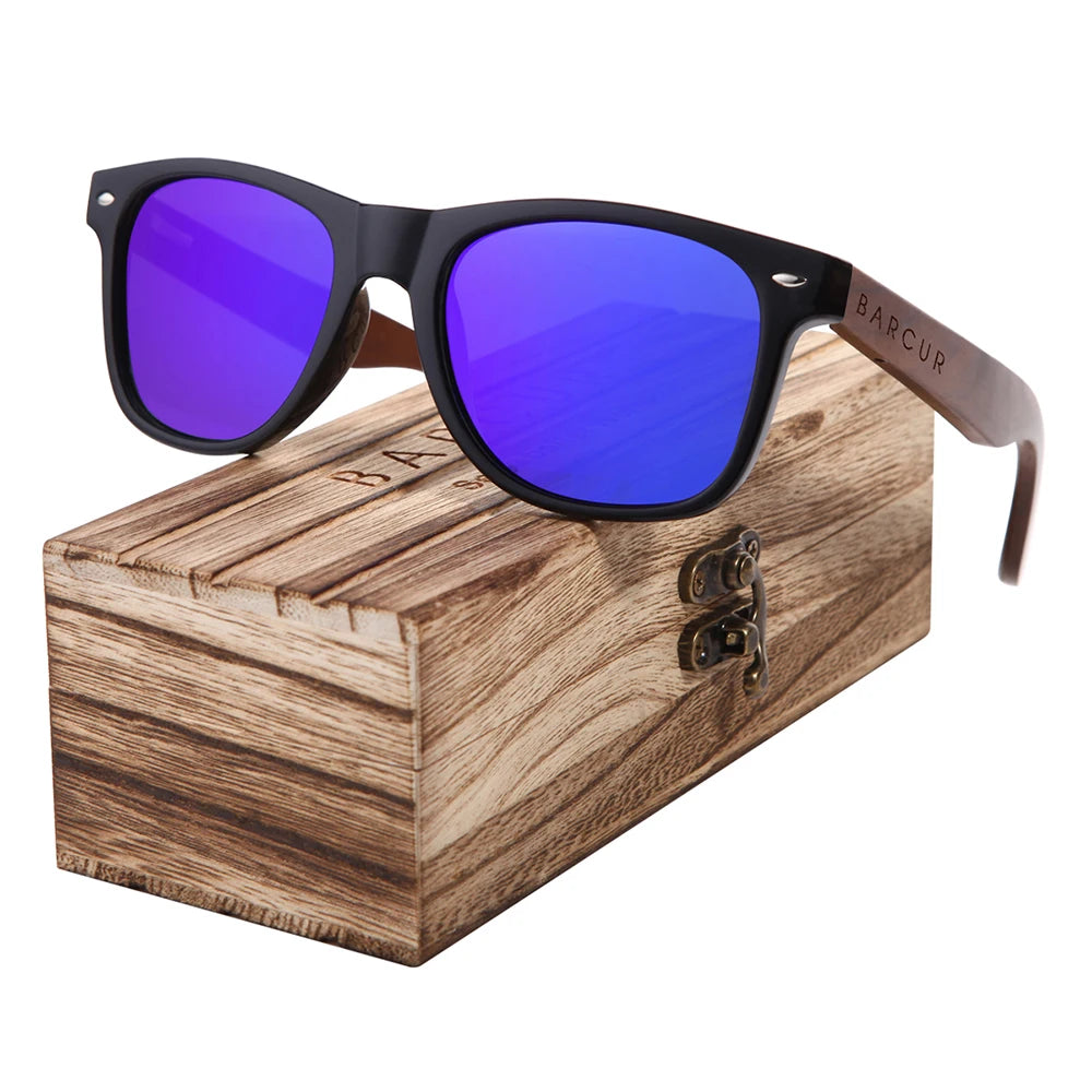 Wood Polarized Sunglasses Wooden Original Box