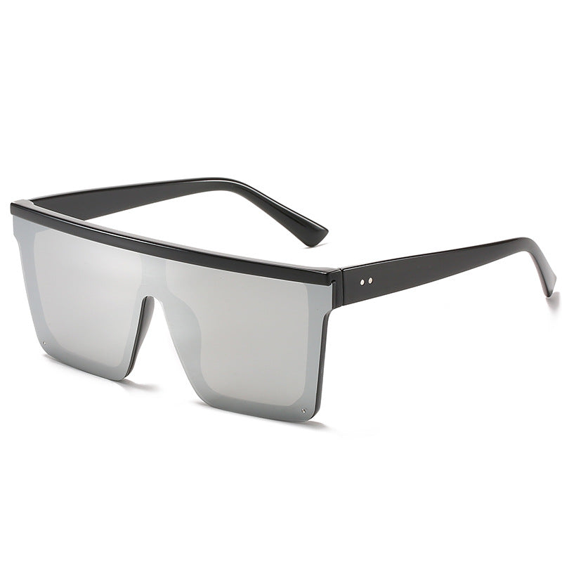 Square Oversized Big Flat Top High Quality Sunglasses UV Protection