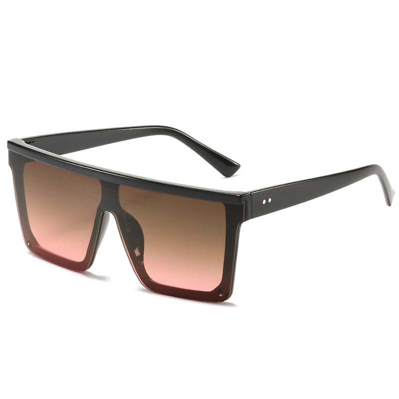 Square Oversized Big Flat Top High Quality Sunglasses UV Protection