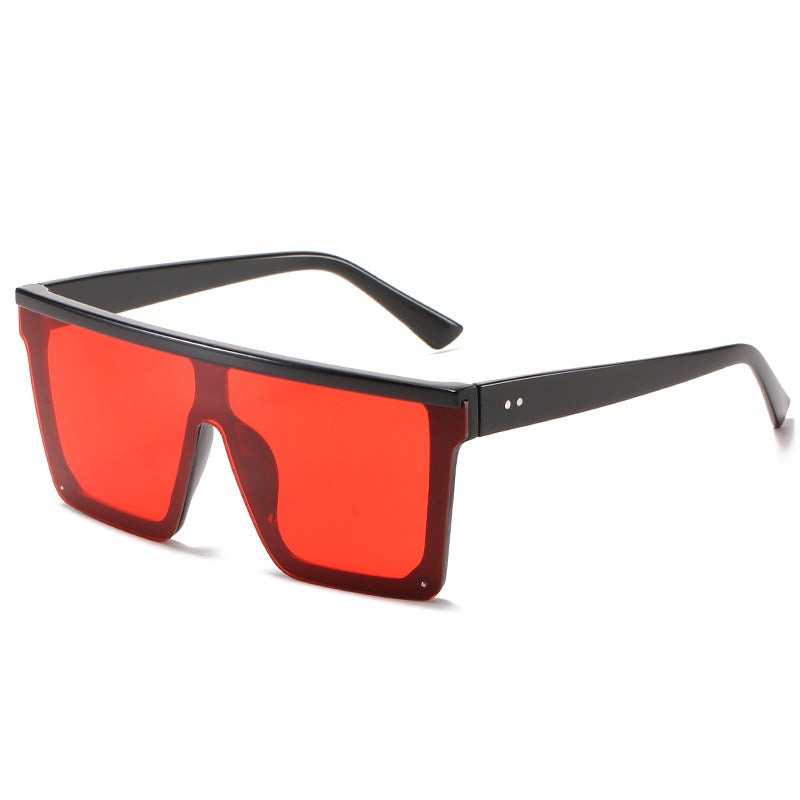 Square Oversized Big Flat Top High Quality Sunglasses UV Protection