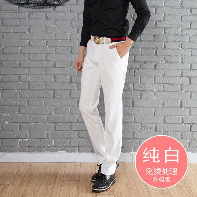 Men's Clothing Male Western-Style Trousers Slim Western-Style Trousers