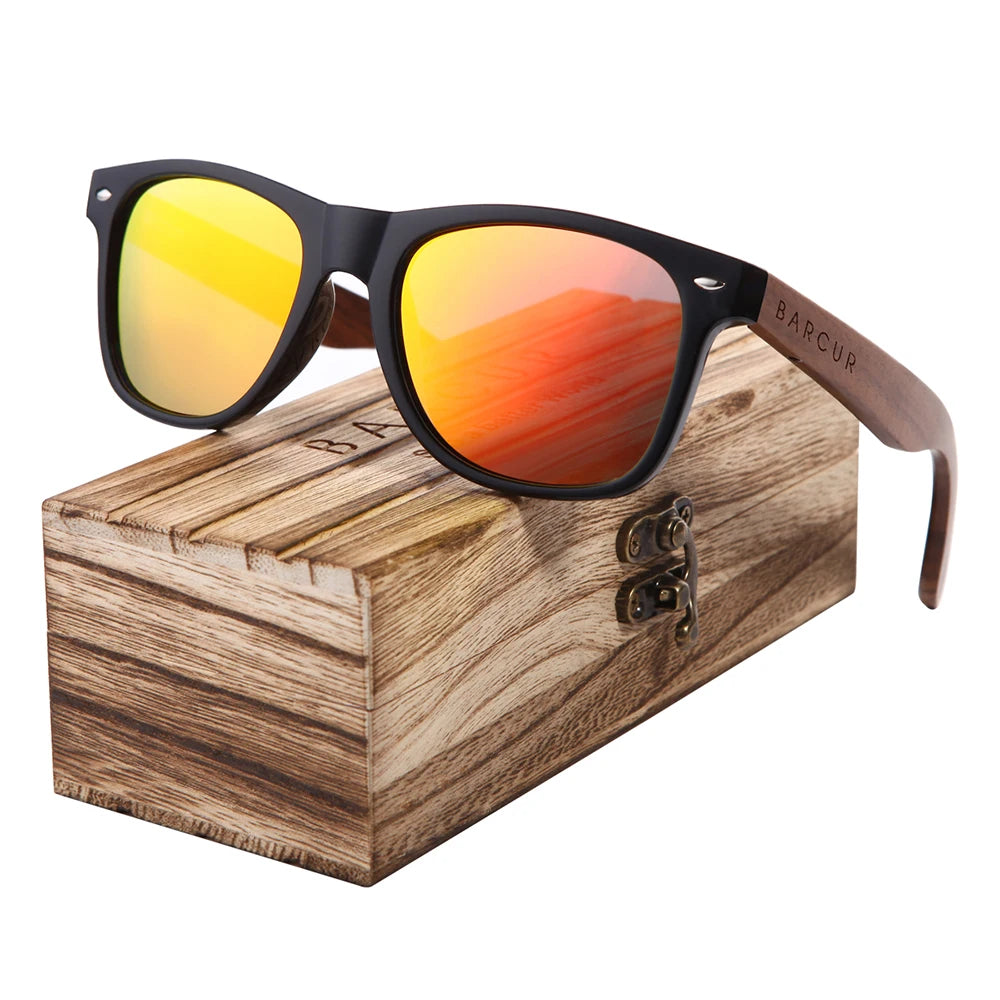 Wood Polarized Sunglasses Wooden Original Box