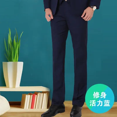 Men's Clothing Male Western-Style Trousers Slim Western-Style Trousers