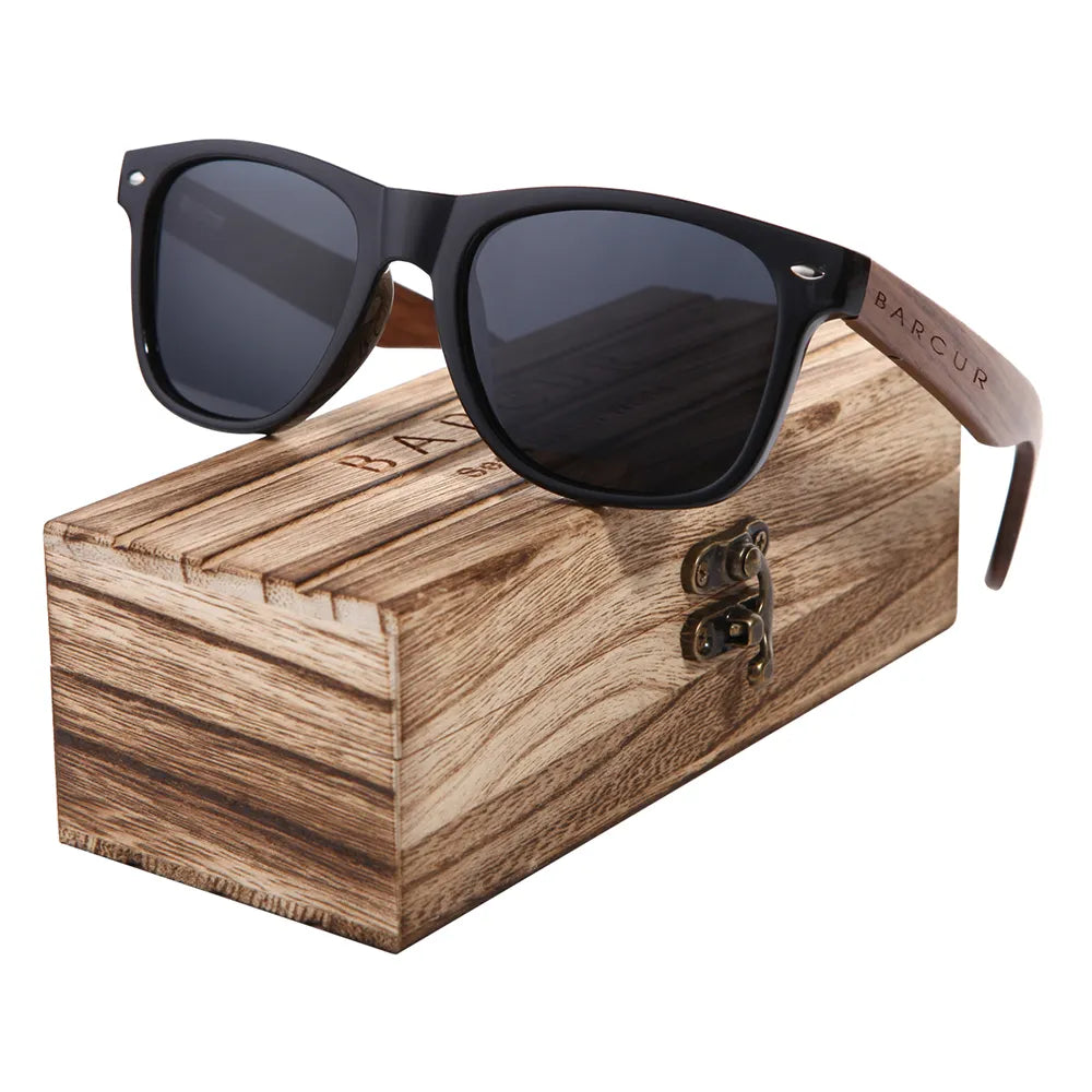 Wood Polarized Sunglasses Wooden Original Box