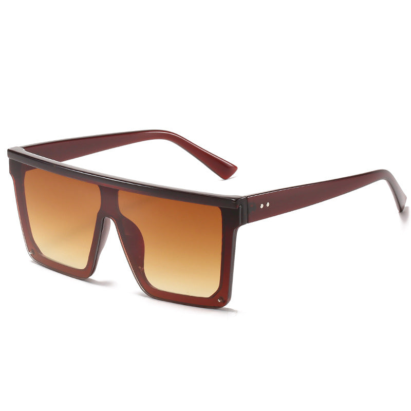 Square Oversized Big Flat Top High Quality Sunglasses UV Protection