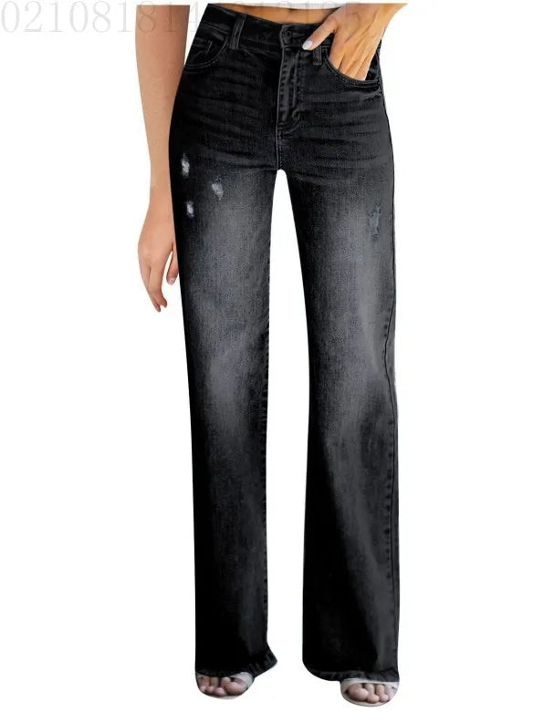 2024  Vintage Straight Pants High Waisted Baggy Jeans