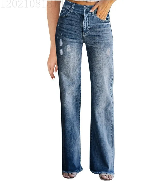 2024  Vintage Straight Pants High Waisted Baggy Jeans