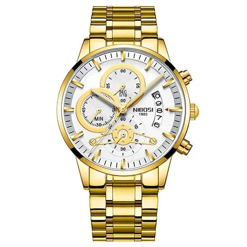 Luxury Top Brand Gold Watch Waterproof