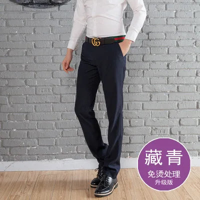 Men's Clothing Male Western-Style Trousers Slim Western-Style Trousers