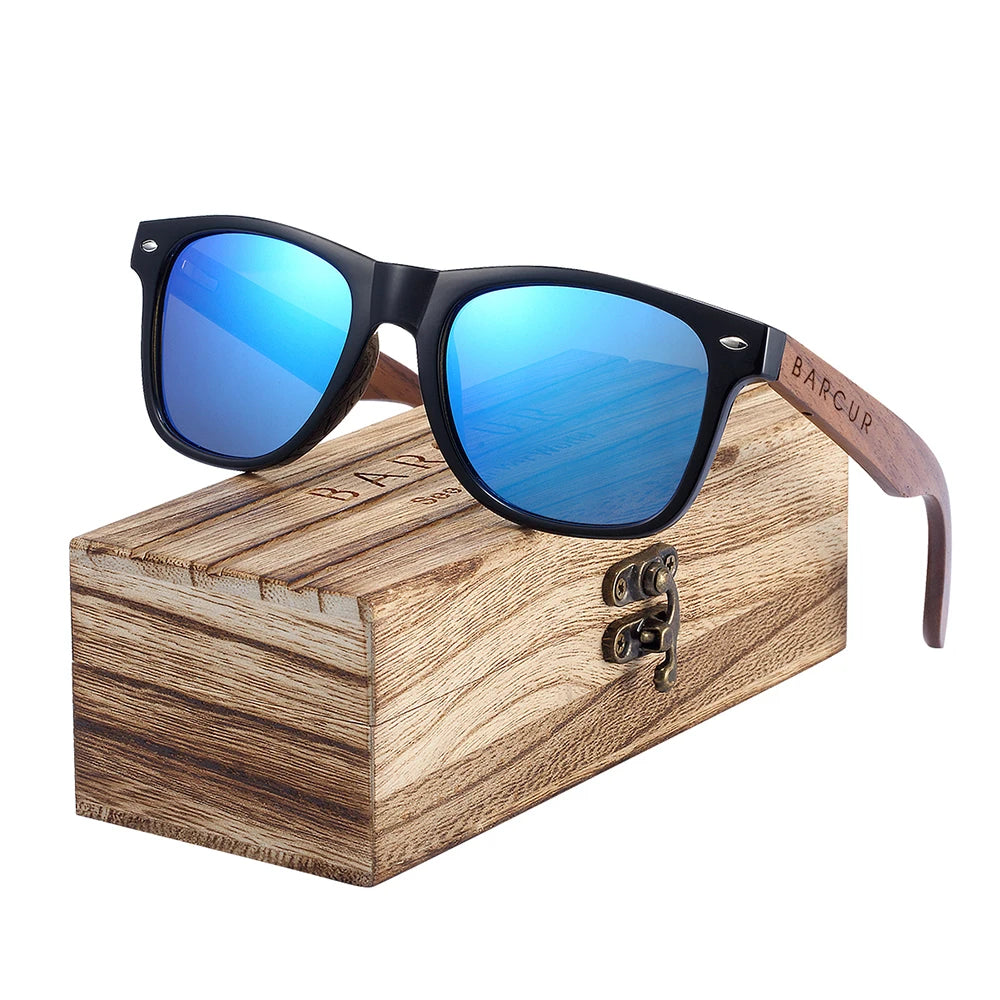 Wood Polarized Sunglasses Wooden Original Box