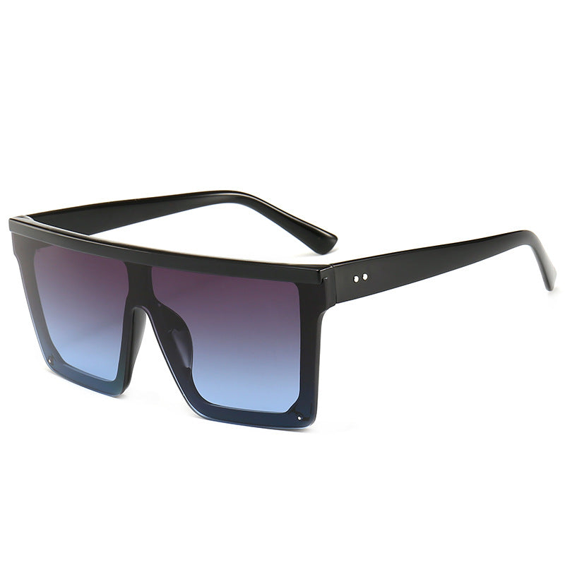 Square Oversized Big Flat Top High Quality Sunglasses UV Protection