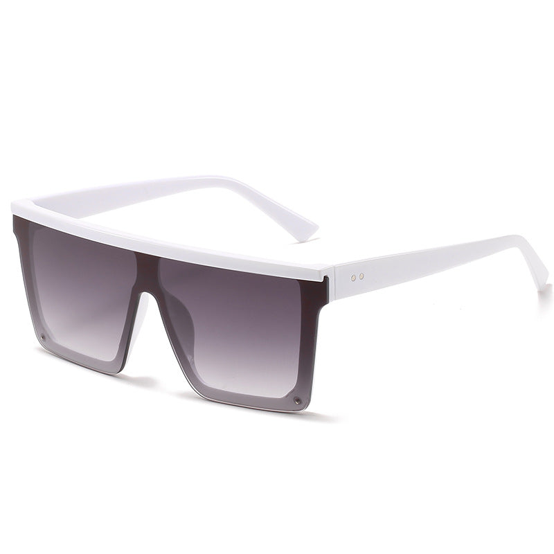 Square Oversized Big Flat Top High Quality Sunglasses UV Protection