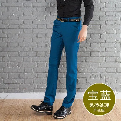 Men's Clothing Male Western-Style Trousers Slim Western-Style Trousers