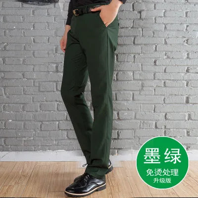 Men's Clothing Male Western-Style Trousers Slim Western-Style Trousers