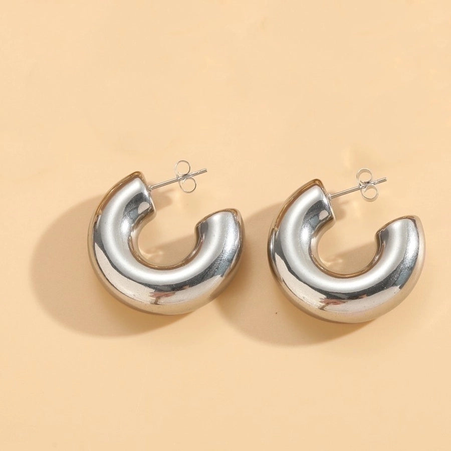 1 Pair Classic Style Streetwear Geometric Plating 304 Stainless Steel Earrings