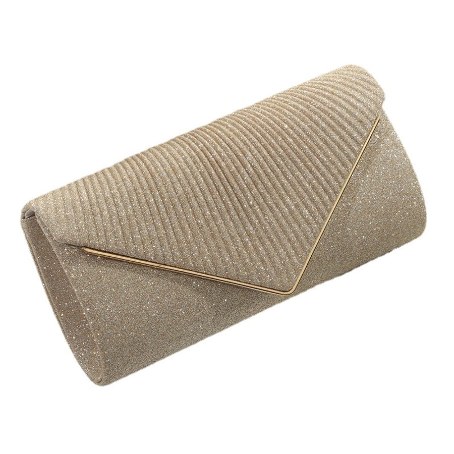 polyester solid color square evening bags