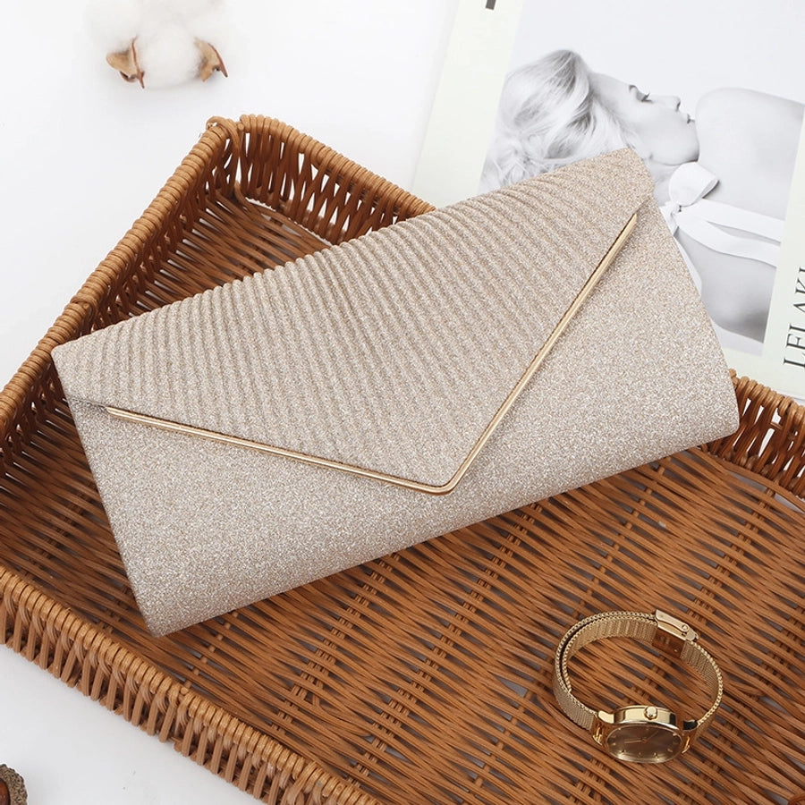 polyester solid color square evening bags