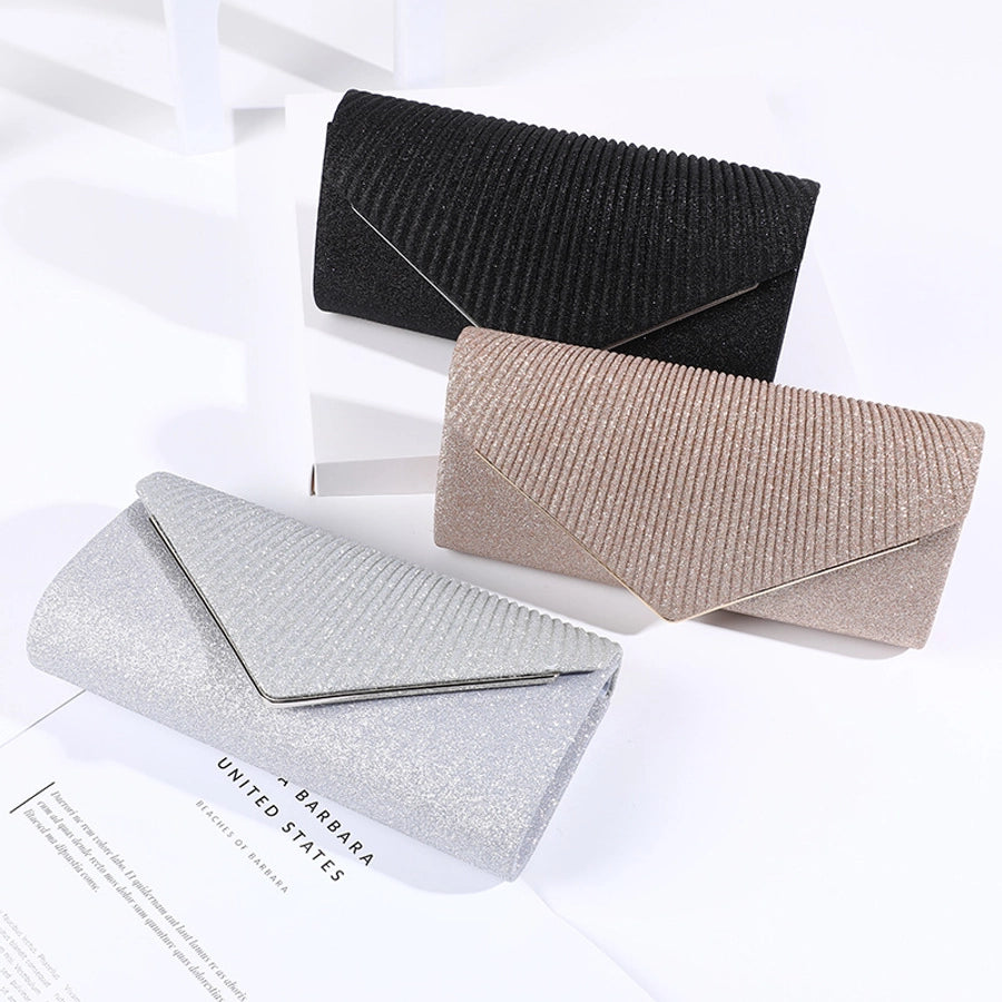 polyester solid color square evening bags