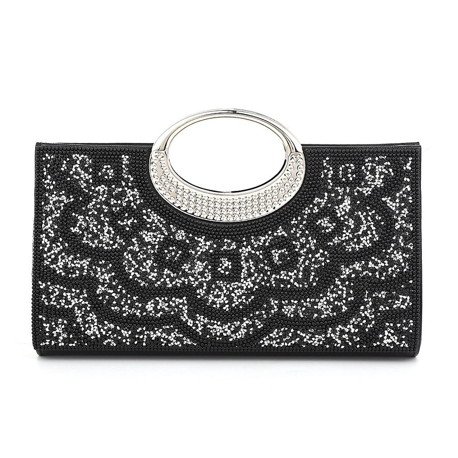 Polyester Geometric Square Evening Bags